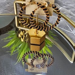 GOLD COIL HOOP EARRINGS